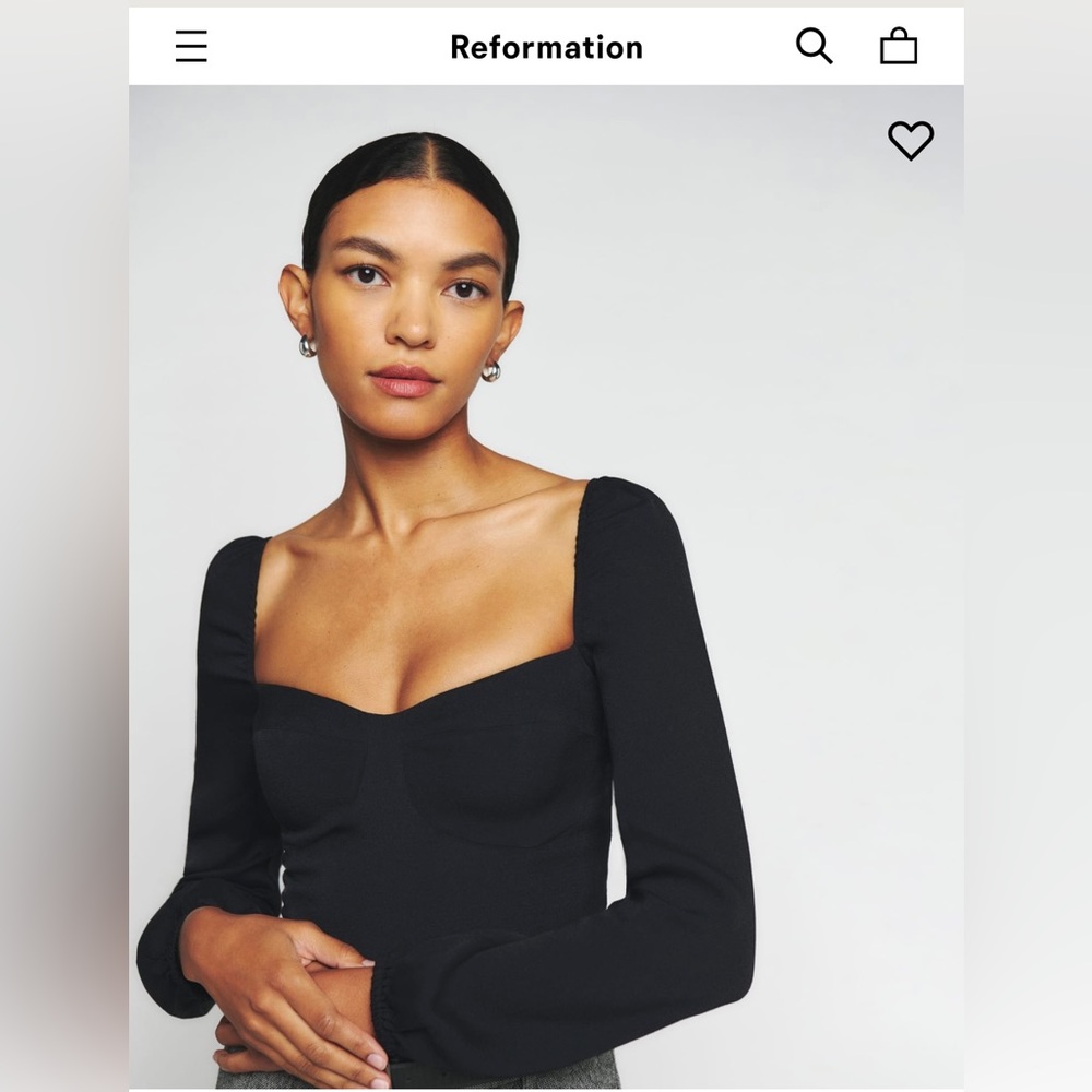 Reformation Black Reign Top